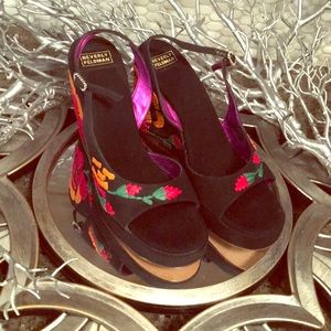 Beverly Feldman wedge sandals